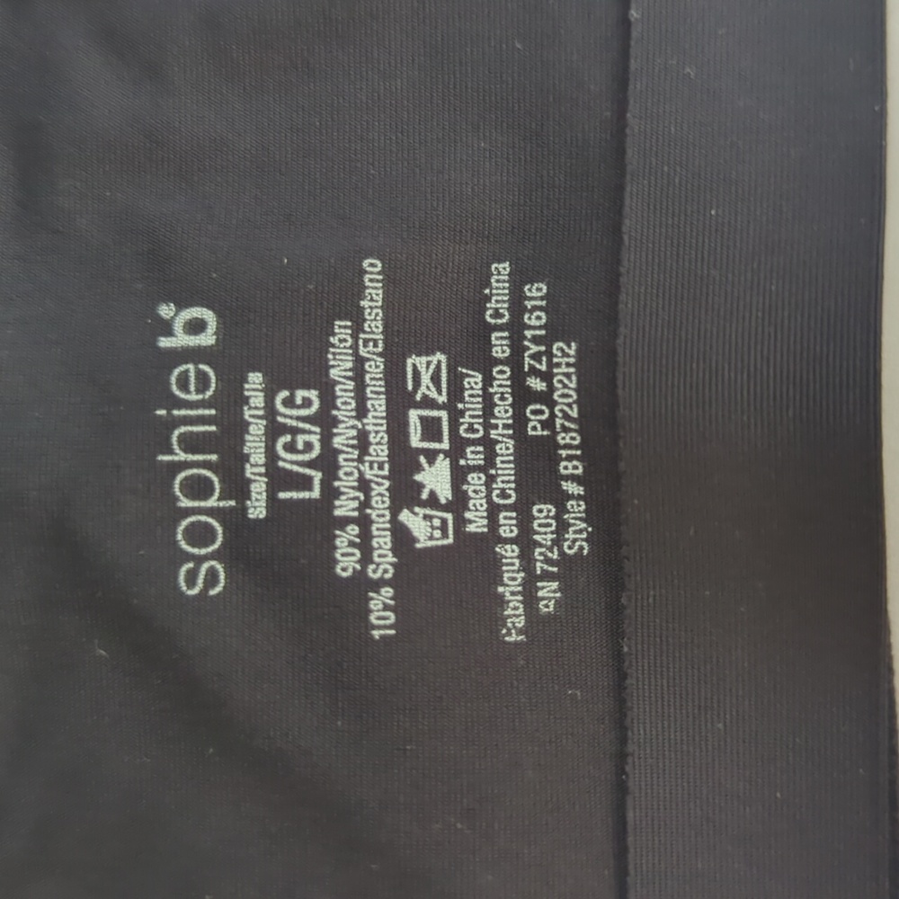 Sophia Ruched Padded Wireless Bra LARGE Black Pullover - Picture 2 of 15